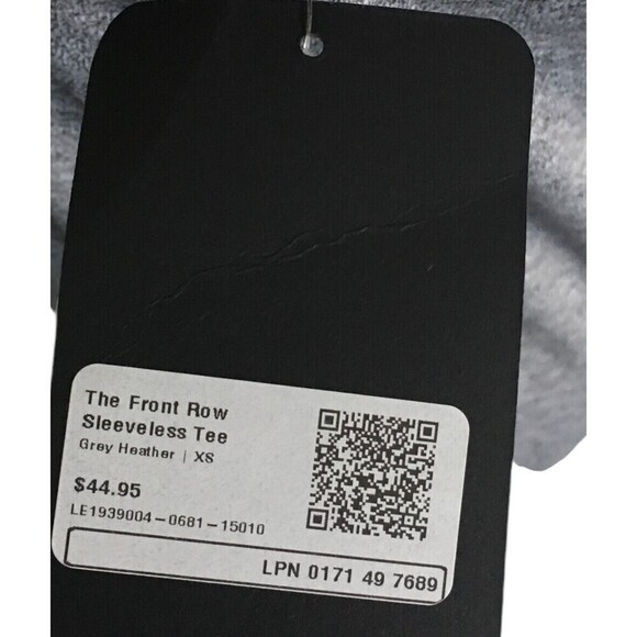 Fabletics T-Shirt Women's Size XS Gray Heather The Front Row Sleeveless - Picture 6 of 7